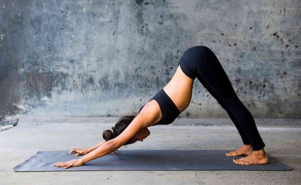 adho mukah svanasana or downard facing dog pose