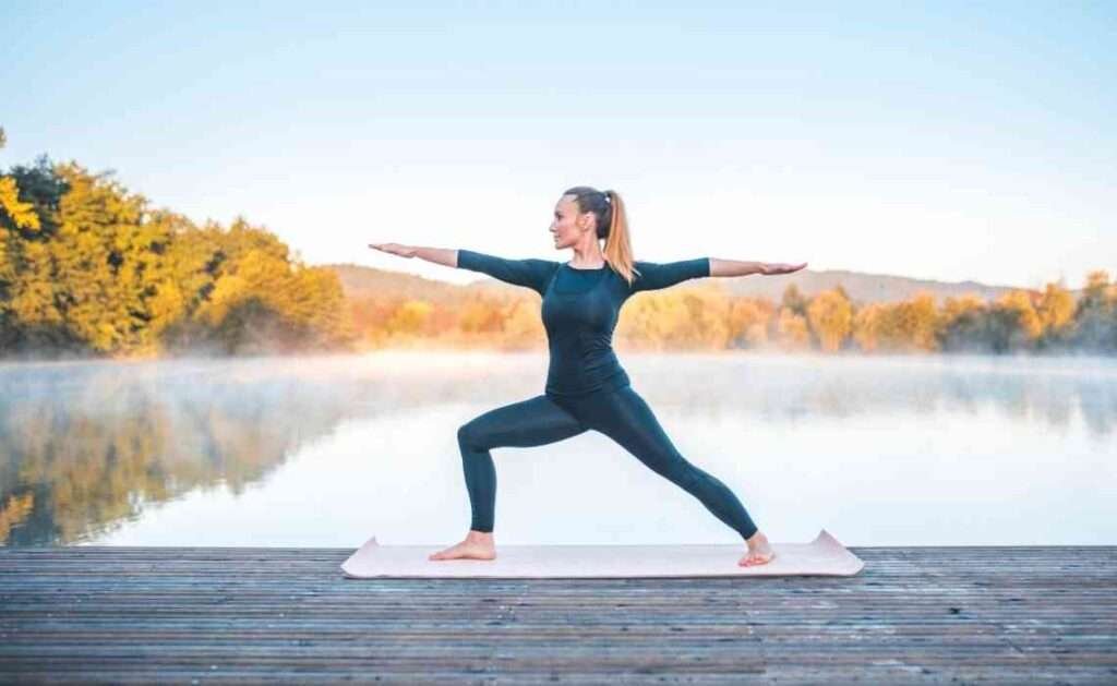 warrior II pose or virabhadrasana II pose warrior II pose or virabhadrasana II pose