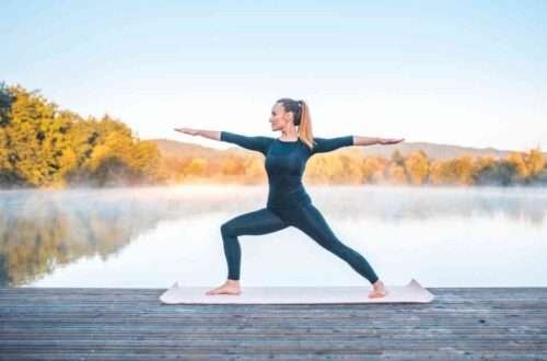 warrior II pose or virabhadrasana II pose